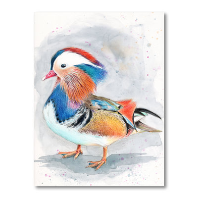 «Colorful Mandarin Duck», reproduction sur toile
