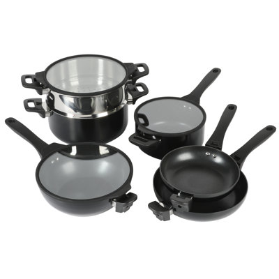 Grayson 9 - Piece Non-Stick Aluminum Cookware Set