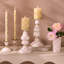 Rosy Check Large Pillar Candlestick