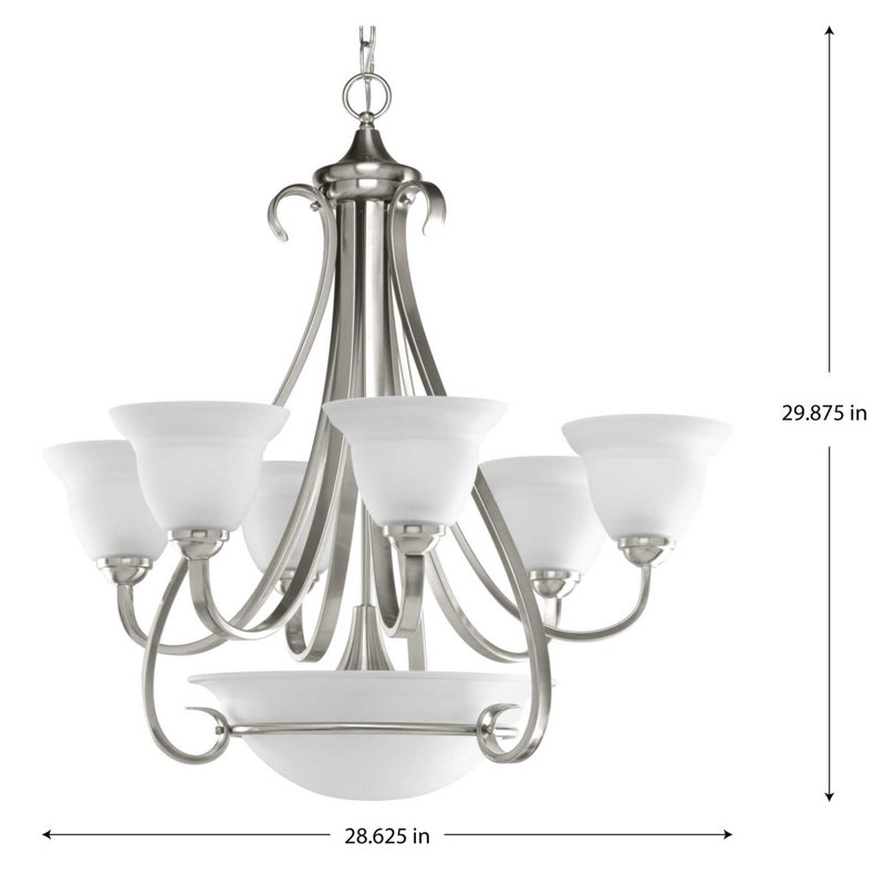 Lustre classique/traditionnel ombré 7 lumières Lilly
