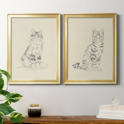" House Cat III " 2 Piece Art Color Photography Print