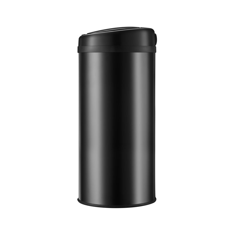 Stainless Steel Motion Sensor Kitchen Trash Can - 50L, Black, 69cm H x 30cm W x 30cm D