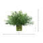 19 " H Faux Fern Plant in Glass Vase