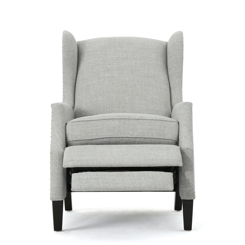 Fauteuil inclinable manuel 26,5 po Boruta, Mélange de polyester mousse grise