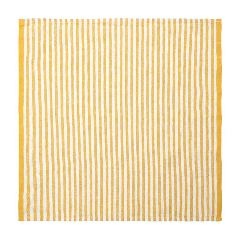 Adamsburg Linen Square Napkins, Mustard