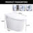 Self-Cleaning Nozzle Smart Toilet, Warm Air Drying, Side Knob Control. Ceramic, 15.59In Width, 100.31Lb Package Weight, Night , Heated Seat Flush. White 18.98In Height, Weight