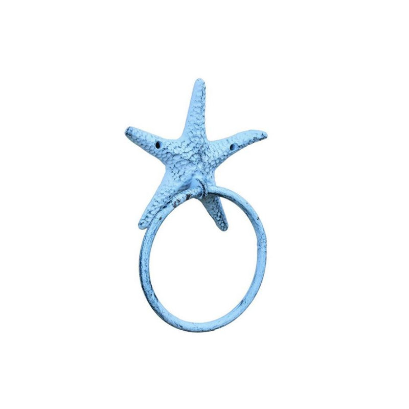 Anneau à serviette Wetzel Starfish, Bleu pâle