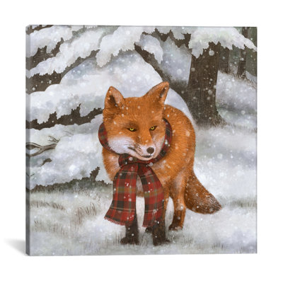 « winter fox », impression sur toile tendue