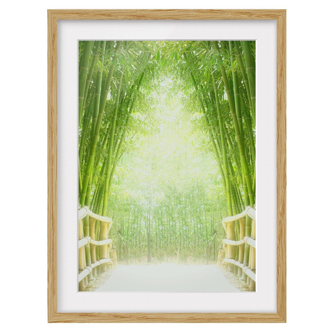 Gerahmter Fotodruck Bamboo Path