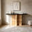 Solid Pine Modern Console Table-1341127336
