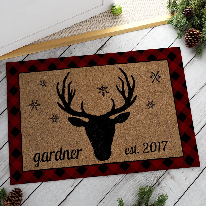 Tapis d'entrée antidérapant Bethie L 27 po x l 0,13 po, Oui