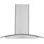 Ancona 36-inch Convertible Island Glass Canopy Range Hood In Stainless Steel With Auto Night Light
