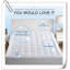 Housse de protège-matelas, blanc, duvet synthétique, rafraîchissant, matelassé, lavable à la machine-100006252