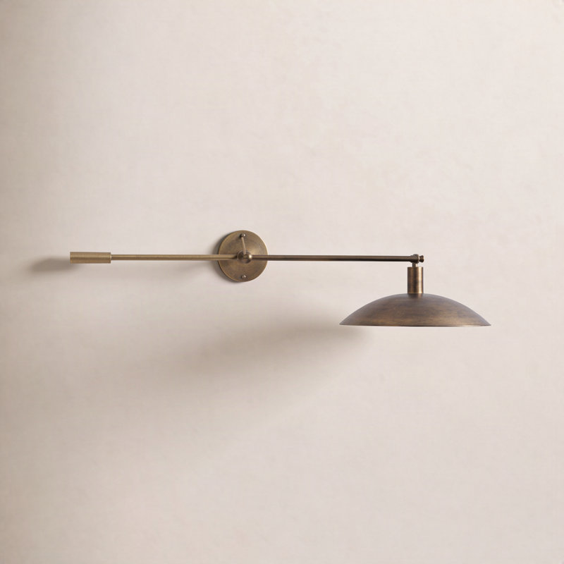 Lance Sconce-Burnished Brass Steel