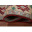 Tapis oriental géométrique rouge Kazak 10