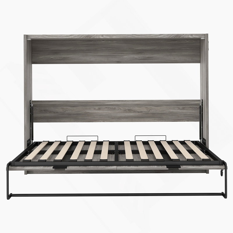 Lit escamotable double avec conception pliable, idéal pour une utilisation peu encombrante et polyvalente, parfait pour les petites chambres et les chambres d'amis