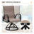 8 - Person Aluminum Outdoor Dining Dining Set With Sunbrella Swivel Rocking Dining Armchairs-112324266