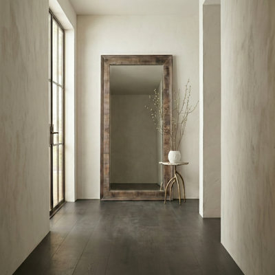 Joeline Solid Wood Rectangle Floor Mirror