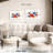 Avery Mondrian Inspired Rustic Abstract