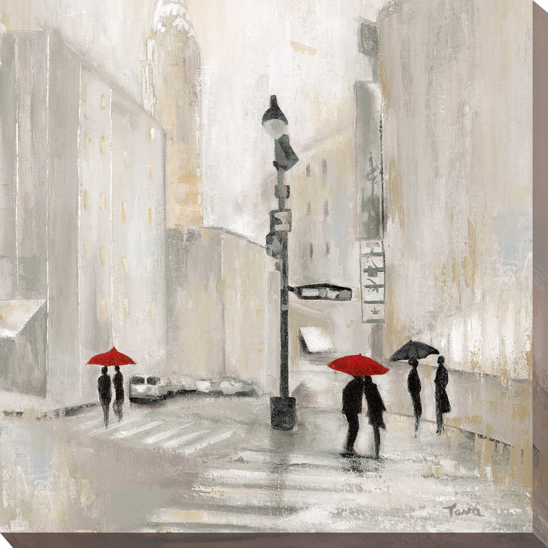 «New York Shadows», reproduction de peinture acrylique sur toile, H 36 po x l 36 po x P 1,5 po