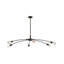 Atera 6 - Light Steel Dimmable Sputnik Modern Linear Chandelier-1164041083-1187045859