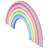 Enseigne lumineuse 12 po multicolore arc-en-ciel multicolore