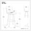 Tabouret de bar pivotant Roland