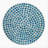 D14x20" Tapered Round Garden Accent Stool, Capiz Side Table, Blue