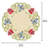 Aneil Floral Embroidered Doilies for Table Set of 4 Round Placemats of Maliana Collection for Table Decor