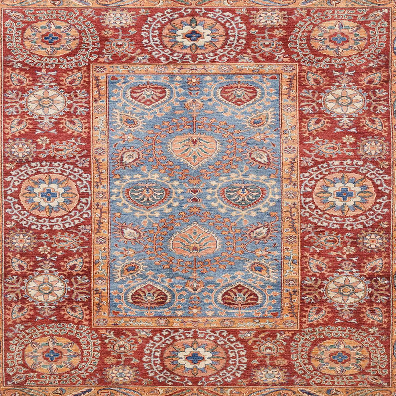 Tapis abstrait moderne 3751ABS3755, Carré 8 pi