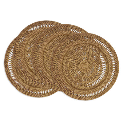 Rustic Rattan Charger Plate (Set of 4)