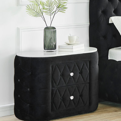Table de chevet Natalia - noir