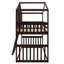 Lit superposé simple au dessus d'un lit simple avec échelle, lit en bois-13816423