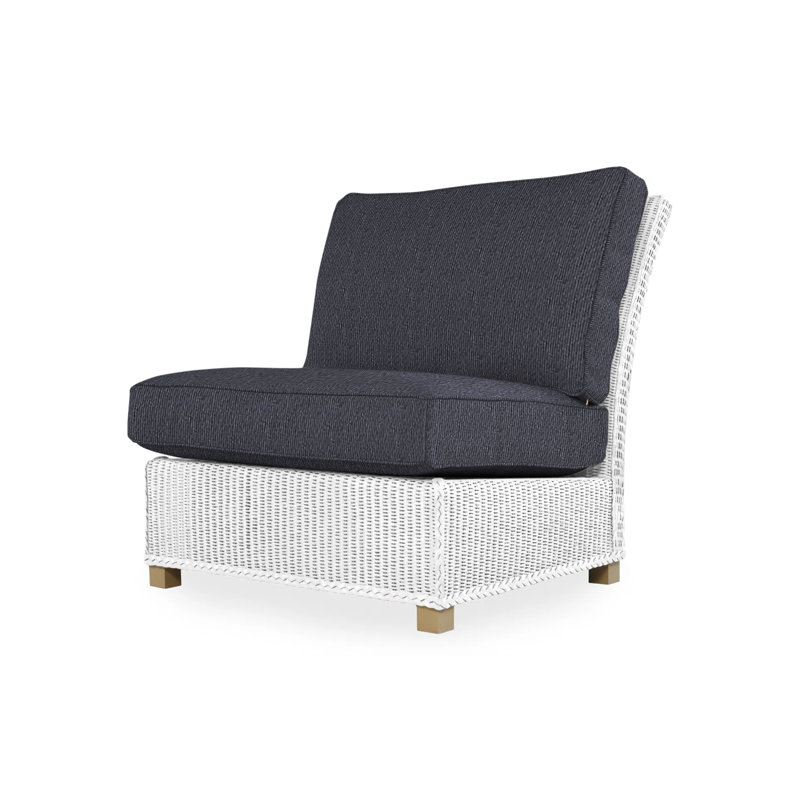 Hamptons Outdoor Lounge Chair, Cottage Pepper, White
