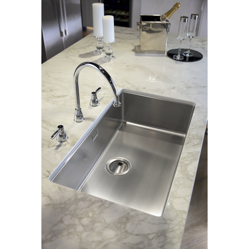 Abode Designs 440mm W Single Bowl Stainless Steel Undermount Kitchen Sink