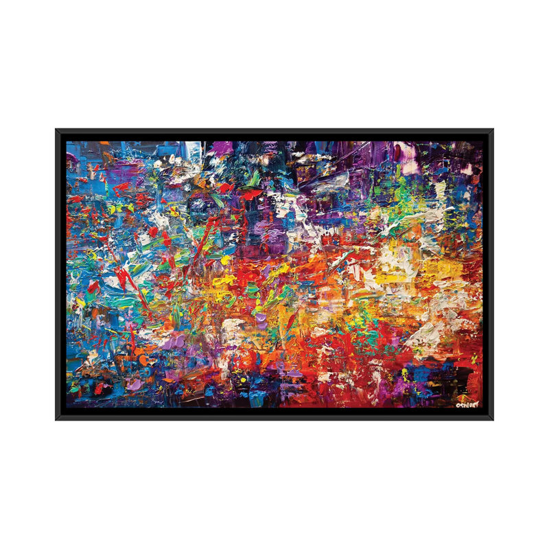 «Swiger 20 Million Things to Do», reproduction sur toile, H 18 po x l 26 po x p 1,5 po, Pas de tapis, Toile avec cadre noir