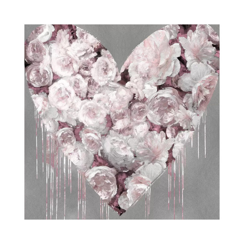 Big Hearted Flowers II by Lindsay Rodgers - Wrapped Canvas Print, 93.98 cm H x 93.98 cm W x 1.91 cm D