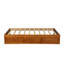 Orisfur. Lit plateforme simple avec rangement et 3 tiroirs