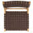 Alston Woven Leather & Solid Wood Dining Chair-1018038648