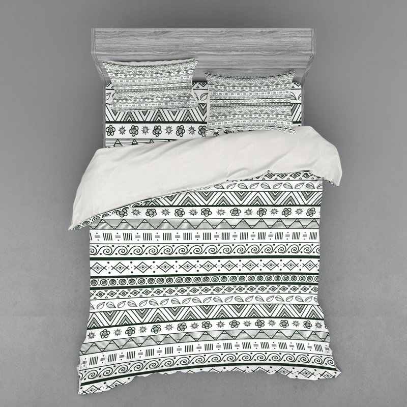 Ensemble de housse de couette en microfibre moderne et contemporaine Primitive