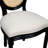 Cotton Linen Upholstered King Louis Back Dining Chair, Mid Century Solid Wood Side Chair For Dining Room/Kitchen (Set of 2)-1326712188