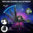 Inbox Zero Ergonomic Gaming Chair with Speakers RGB LED Lights and Massage-1861992262