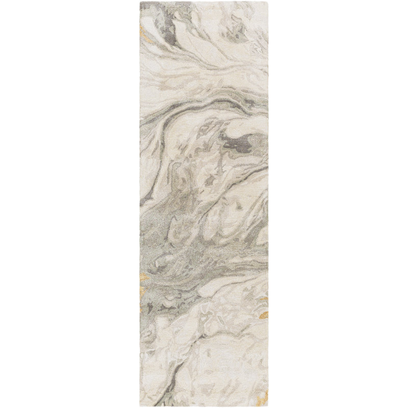 Kavita Hand Tufted Abstract Indoor Rug, Rectangle 5' x 7'6"