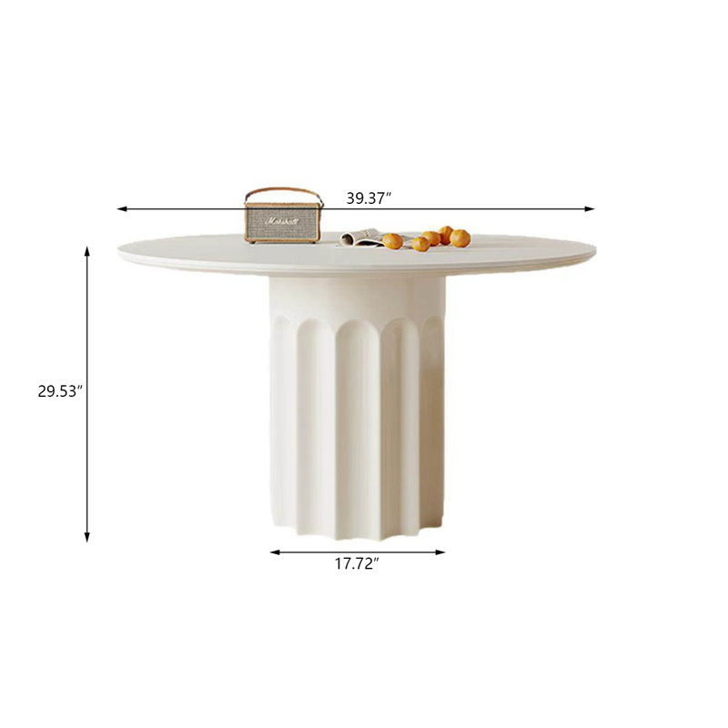 Table de salle à manger Sintered Stone, H 29,53 po x L 39,37 po x l 39,37 po