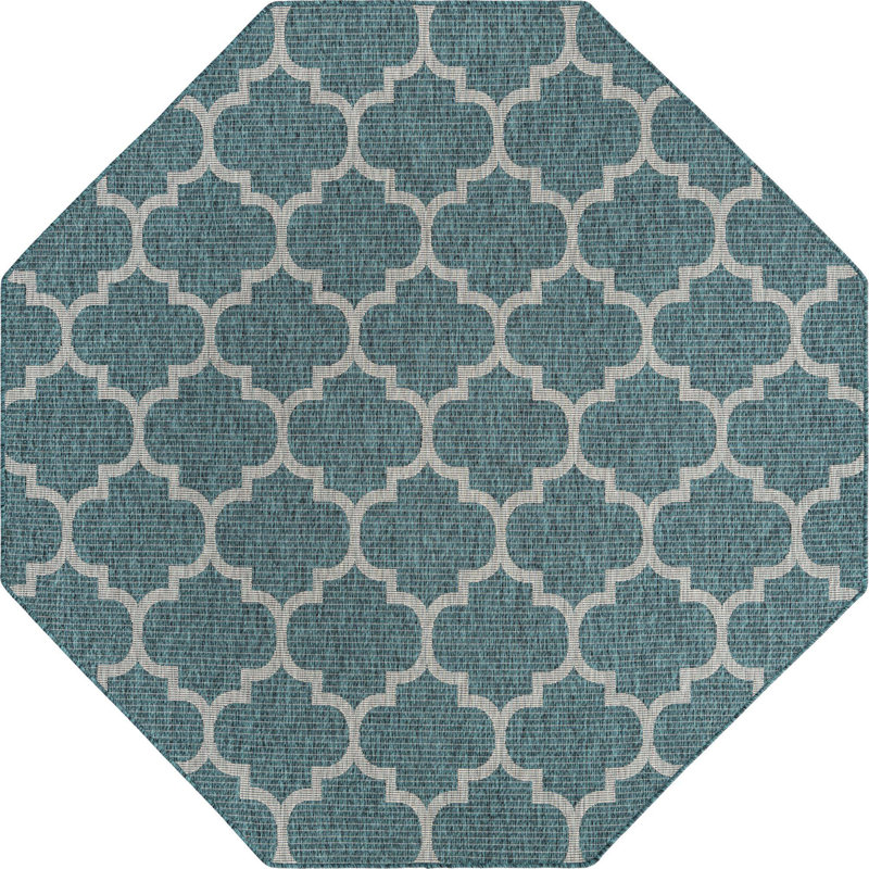 Tapis vert foncé pour l'extérieur, Octogone 8 pi x 8 pi