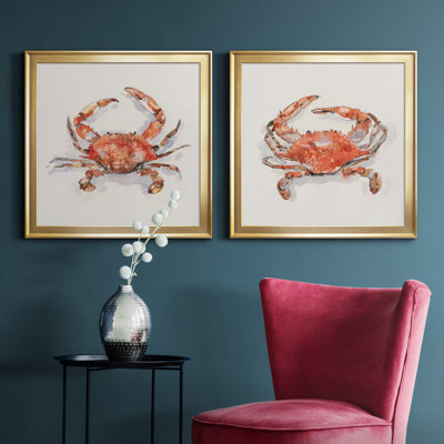 Ensemble de 2 cadres photo Crusty Crab I Crusty Crab I