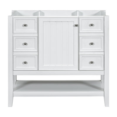 Meuble-lavabo 36 po avec lavabo, une armoire et trois tiroirs Vaimi