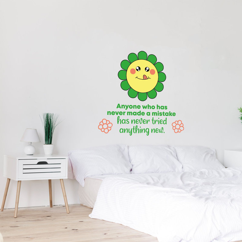 Décalcomanie murale en vinyle erreur de fleurs, 40 po x 40 po