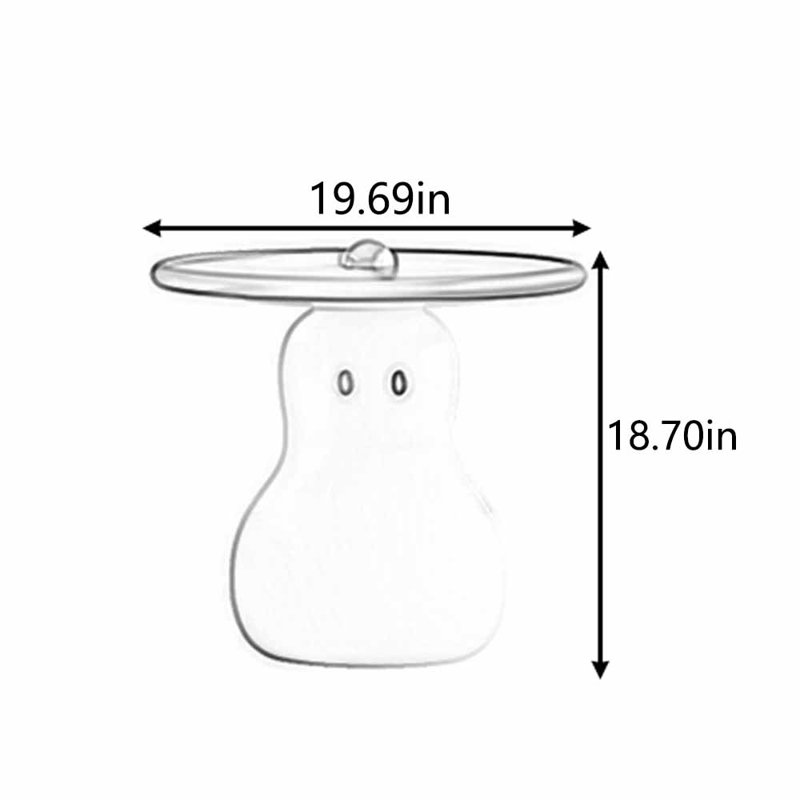 Cream style creative design round tea table