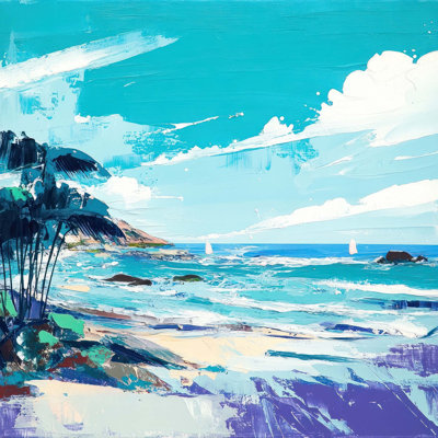 Waves & Fronds 3 - Unframed